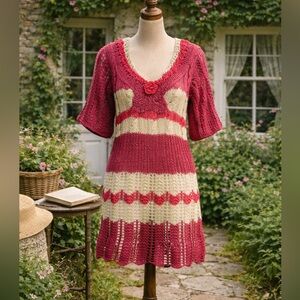 Pink Knit Dress